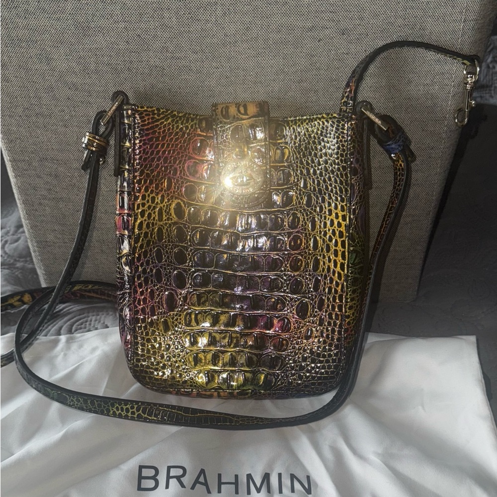 Brahmin multicolor Crossbody leather bag